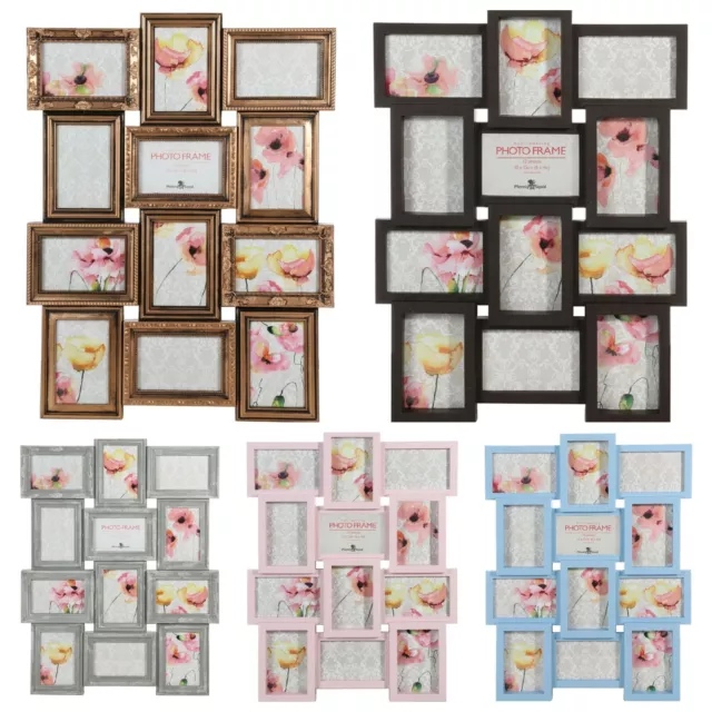 12 Photo Frame Picture Gallery Collage Wall Art Multi Aperture Display Decor New