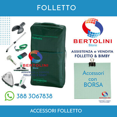 Folletto Sacca  Accessori Originali Nuova Vk150 Vk200 Vk220 S No Tubo Flex Borsa