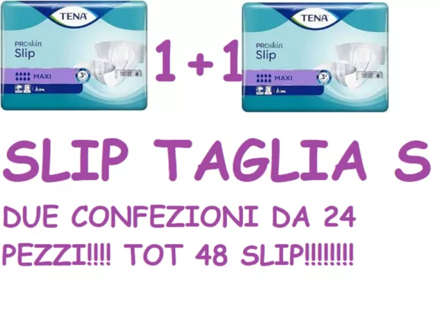 Tena Proskin Slip Maxi Taglia S Offerta 2 Confezioni Da 24 Slip Totale Pezzi 48