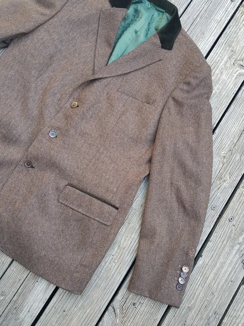 HABSBURG HERREN TRACHTEN KASCHMIR SAKKO GRÖßE 54/XL BRAUN NEU 2