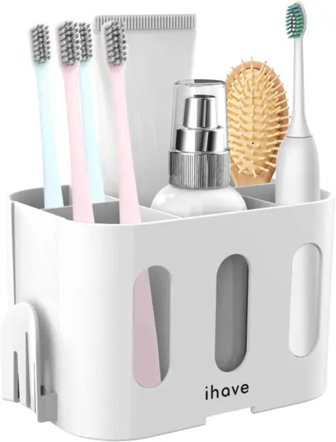 Toothbrush Holders for Bathrooms, Tooth Brush Holder Bathroom Organizer Countert
