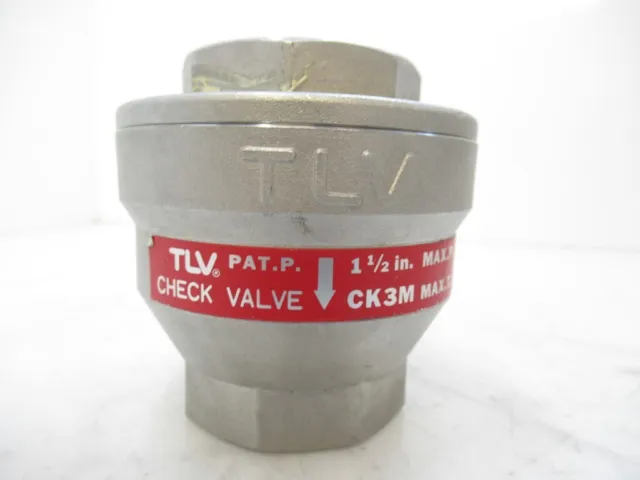 2 x TLV 40mm (1 1/2") CK3M Check Valve (Material: SCS13) (USED TESTED)