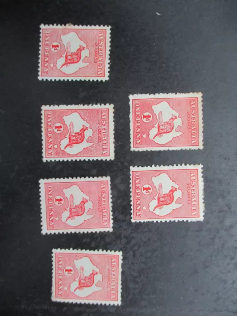 Australian Kangaroo Stamps: Single (USED) - Excellent Item, Must Have! (gW5780)