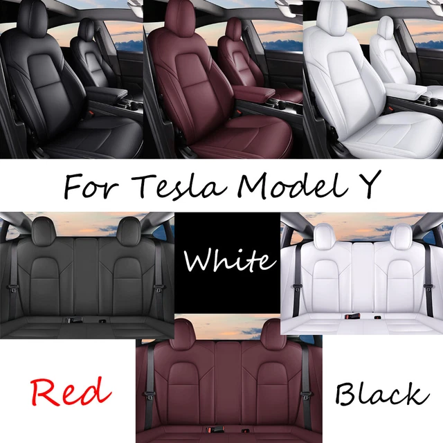 FULL SET FOR 20232024 Tesla Model Y Custom Car Seat Covers Faux