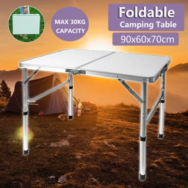 Aluminium Folding Camping Table Portable Picnic Outdoor Foldable Tables BBQ Desk