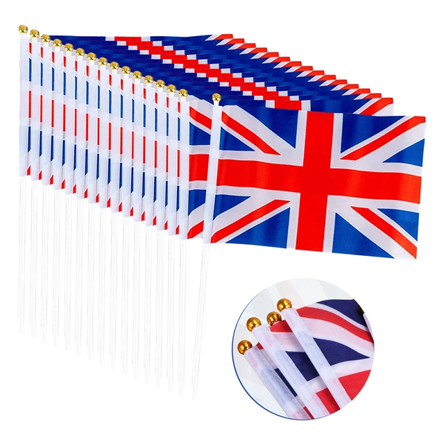 YAAVAAW Lot De 3 Lunettes Amusantes Union Jack - Décoration Fête Couronnement King Charles III