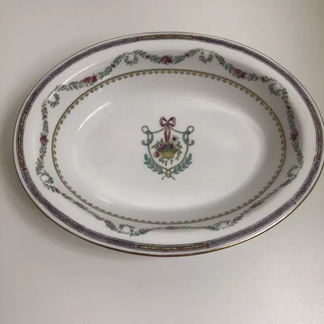 Spode Copeland China Floral Pattern 9.5” X 7.25” Oval Serving Bowl