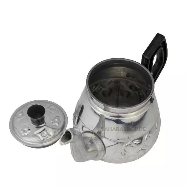 Marokkanische Orientalische Teekanne, Berrad Atay 800 ml Silber/Aluminium 3