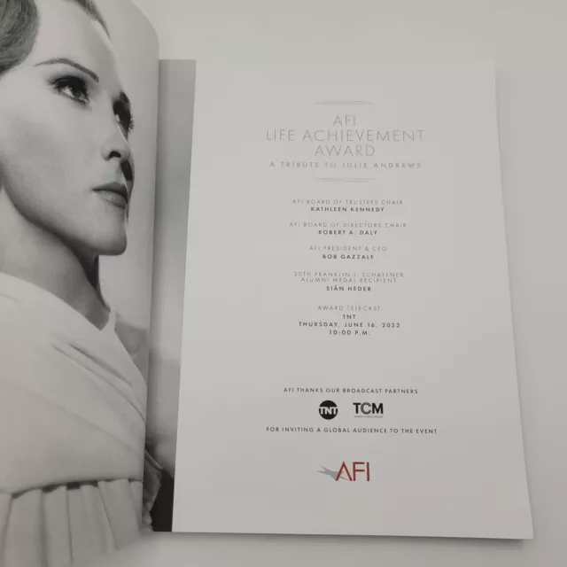 AFI Julie Andrews Tribute Book 2022 Gala Signed Life Achievement Award Photos