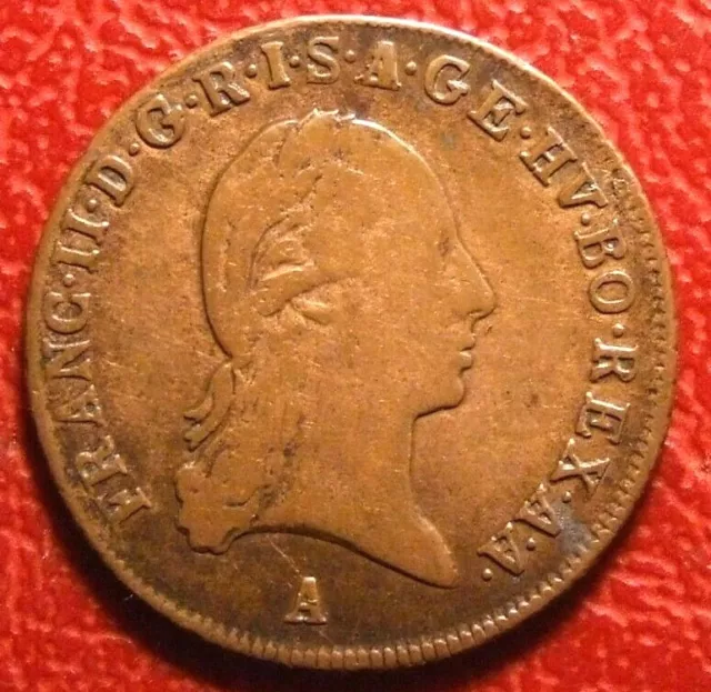 Austria 1 kreuzer 1800 A Franz II high grade coin