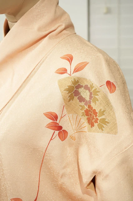 Dear Vanilla Japanese Silk Kimono Women's Robe Gown Authentic Japan Vintage Mint 4