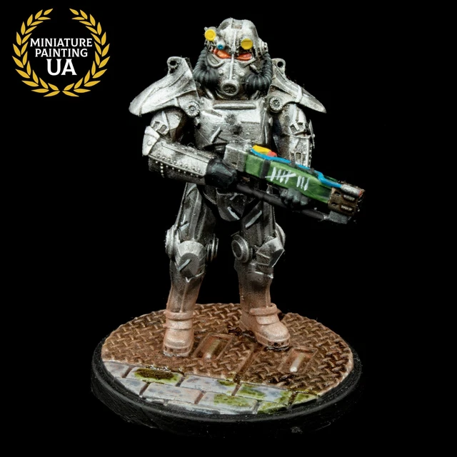 ⭐️Fallout RPG 32mm Wasteland Warfare Painted Brotherhood Steel Power Armor T51⭐️