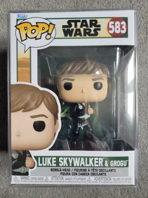 Funko Pop! Star Wars: The Mandalorian - Luke Skywalker with Grogu #583