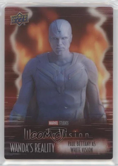 2022 Marvel Studios' WandaVision Wanda's Reality Plexi Cards White Vision 3c2