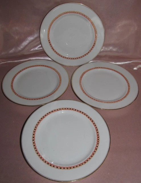 Lot De 4 Assiettes à Dessert Boston Warehouse Harvest Pie - Porcelaine - Pomme, Noix, Cranberry, Citrouille