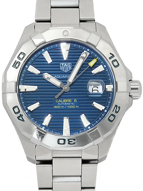 TAG HEUER AQUARACER Caliber 5 Men's Automatic Watch Blue Model WAY2012 ...