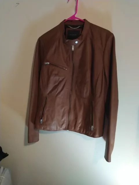 Marc New York Leather Moto Jacket  Size XL