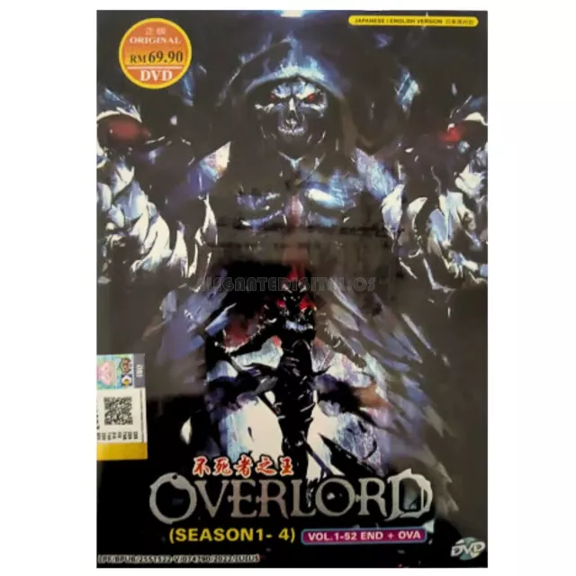 ENGLISH DUBBED* OVERLORD Season 1-4 Vol.1-52 End + 2 Movie ANIME