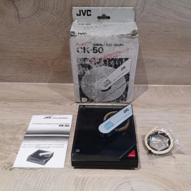 Jvc Ck-50 Nettoyeur De Disc Compact Disc Cleaner Boite Notice Vintage Working