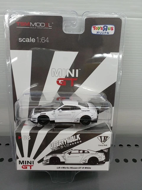 TSM MINI GT 1/64 LB Works Nissan GT-R R35 Type 2 Rear Wing Ver3 White ...