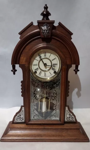 Victorian Walnut Kitchen Clock