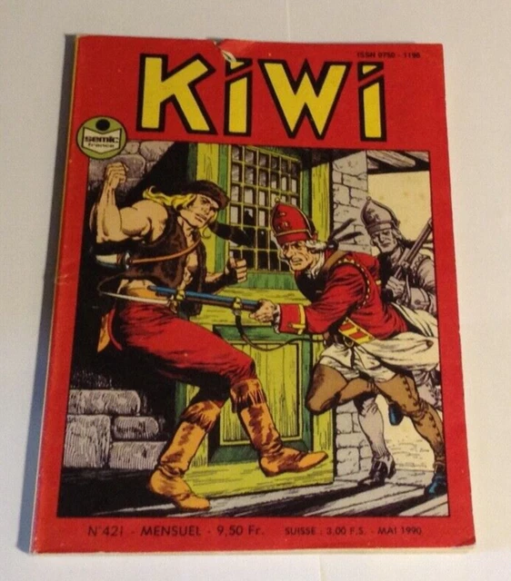Petit format   KIWI , mensuel N° 421,   Bon état.