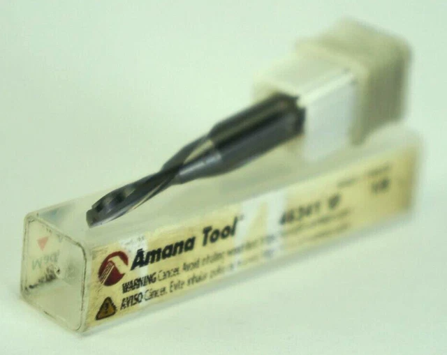 Amana 46341 Carbide Spiral Plunge for Solid Wood 1/8 x 1/2 Router Bit 1/4 Shank