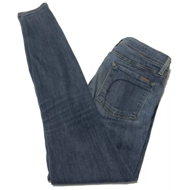 Fidelity Premium Mid Rise Skinny Med Wash Stretch Blue Jeans Women’s 26 x 31