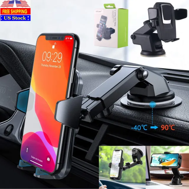 360° Mount Holder Car Windshield Stand For iPhone Samsung Mobile Cell Phone GPS