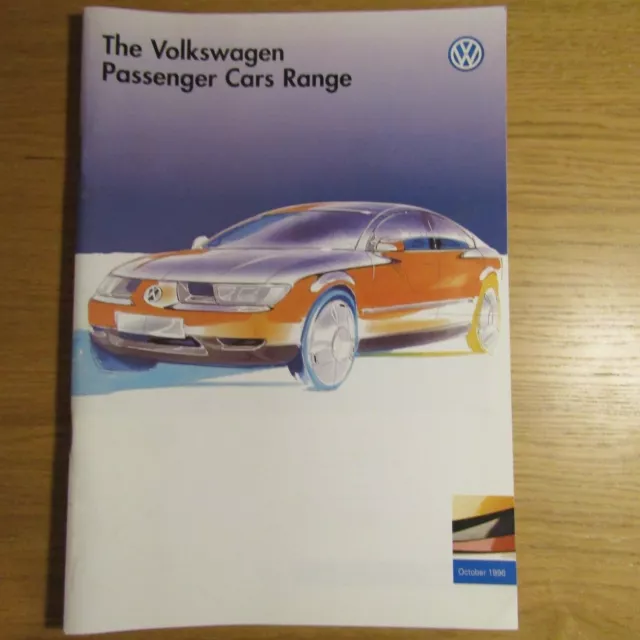 VW VOLKSWAGEN Polo Golf Estate Cabriolet Vento Passat Sharan Range Brochure 1996