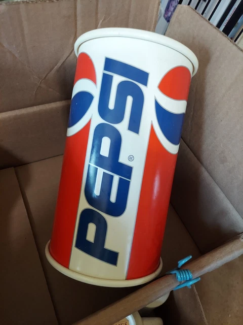 Vintage Plastic Pepsi Cola Can Coin Piggy Bank PepsiCo