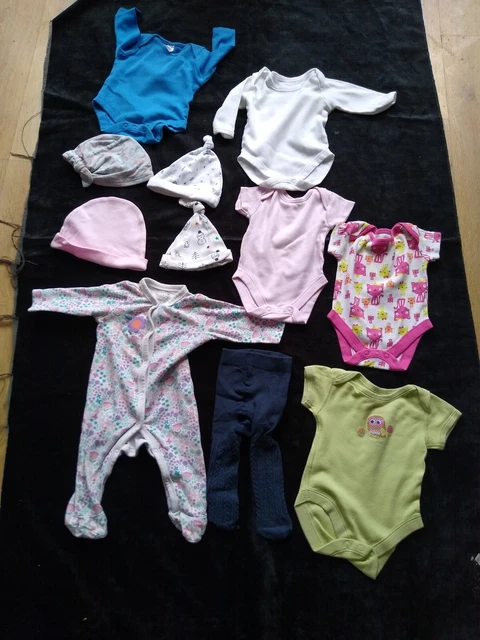 Baby Girl Clothing Bundle 10 Items Age 0-3 Months