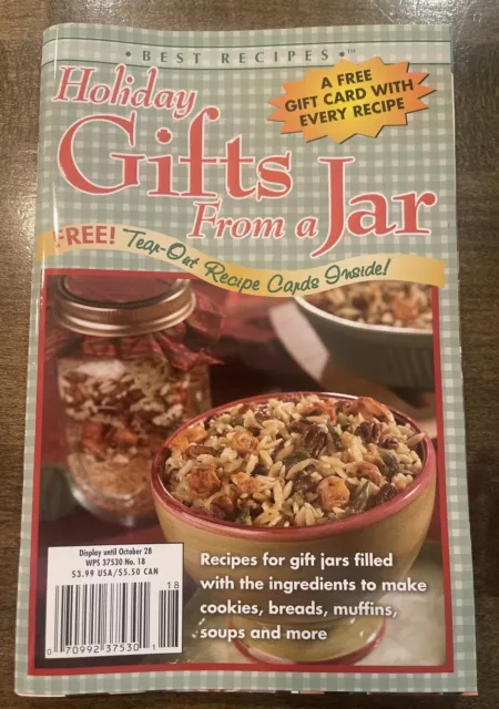 Recipe Book Holiday Gifts From A Jar Tear out Cards Recipes 2003 Softcover
