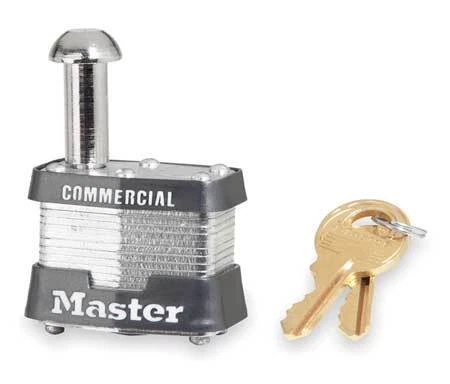 Master Lock 443Kale Padlock, Keyed Alike, Single Post Shackle, Rectangular