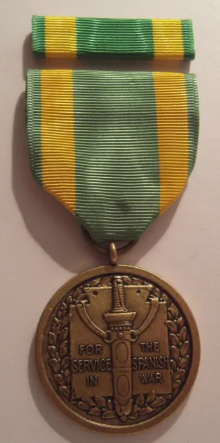 1898 U.S. Army Spanish War Service Medal with RIBBON