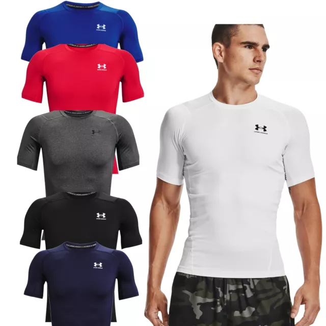 Under Armour Mens HeatGear Armour Compression Shirt Short Sleeve 1361518 - New