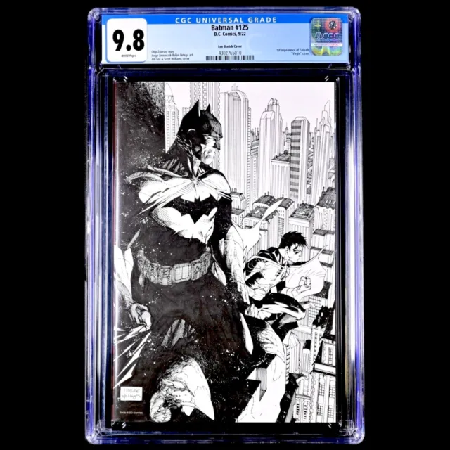 Batman #125 Jim Lee Sketch Cover Cgc 9.8 Rare 1:500 Cover