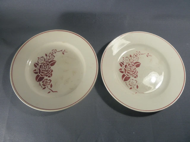 2 anciennes assiettes en céramique Sarreguemines UNIC art pop french antique