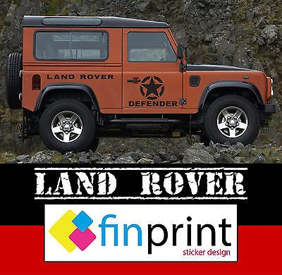 Adesivo Adesivi Land Rover Defender 110 90 Decal Fuoristrada 4X4 Off Road