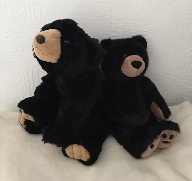 Peluche giocattolo morbido orso nero regalo coccole critters Schatzi imbottito casa animale