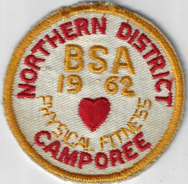 1962 Camporee Physical Fitness Northern District BSA DYL Bdr. (SEWN) [X-832]