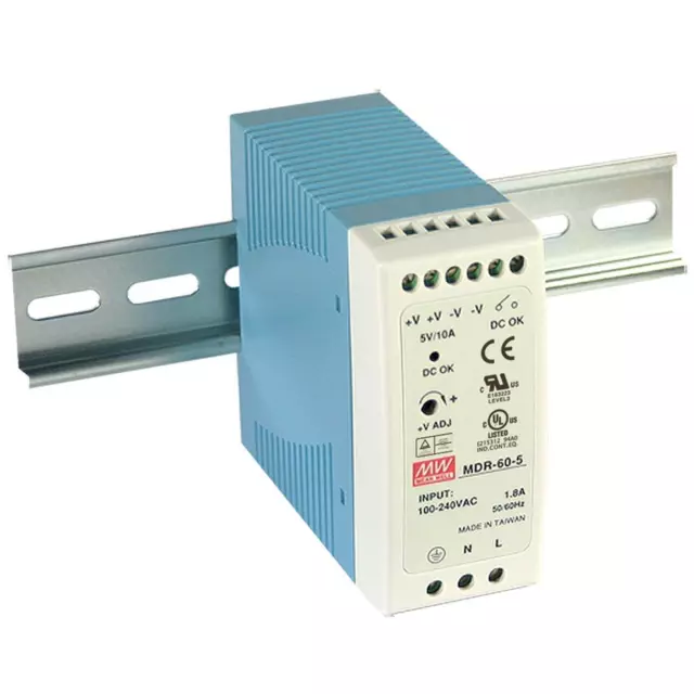 MEAN WELL MDR-60-12 60W 12V 5A Alimentation Din Rail DIN-RAIL