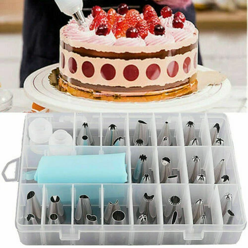 Ugelli Scatola Ugelli Set Torte Decorazione Tubazioni Ghiaccio Artigianato Zucchero 36 Cupcake