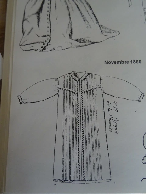 Patron Ancien La Poupée Modèle N°13+14 - Robe De Bal Et Tablier Novembre 1865 - Reproduction