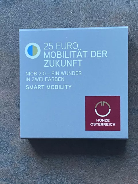 ÖSTERREICH - 25 Euro Niob - Mobilität der Zukunft - 2021