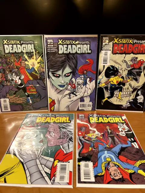X-STATIX Presents: DEADGIRL #1-5 Complete Limited Set 2005 Marvel Comics NM LOOK