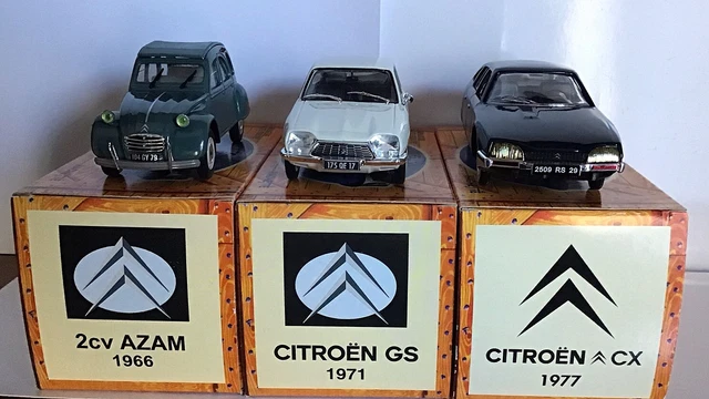 Lot De 4 Miniatures Citroën Norev - 2CV, SM, GS, Type H - Échelle 1:64 (7,5 Cm) - Neuf