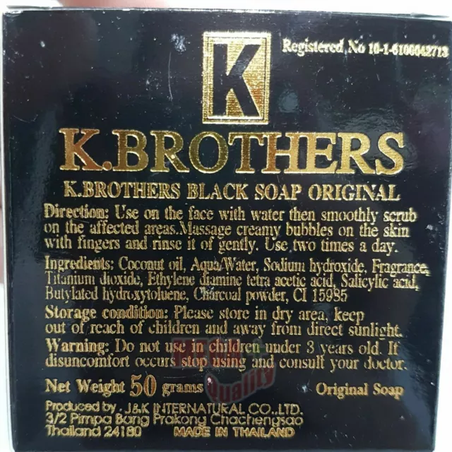 K BROTHERS SOAP U.S.A. BEAUTY CARE FACE OUT FOR BLACK SPOT MASK ON FACE 50g 3