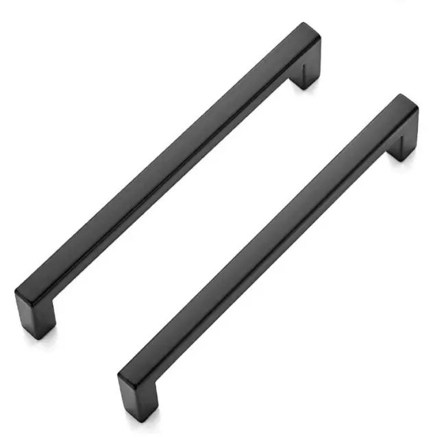 Ravinte Solid 5" Center to Center Slim Square Bar Drawer Handles - 30 Pack