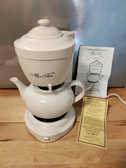 Mrs Tea for Two Electric Automatic Drip Hot Tea Maker by Mr Coffee 15oz  Teapot